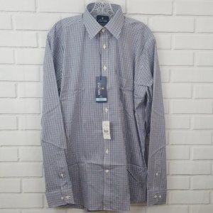 Gingham Cotton Blend Button Down Shirt
